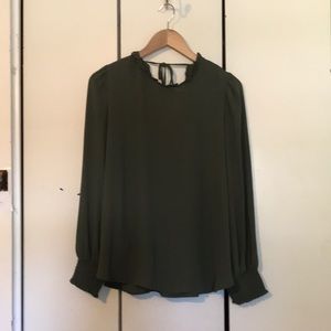 Loft Mock Neck Blouse